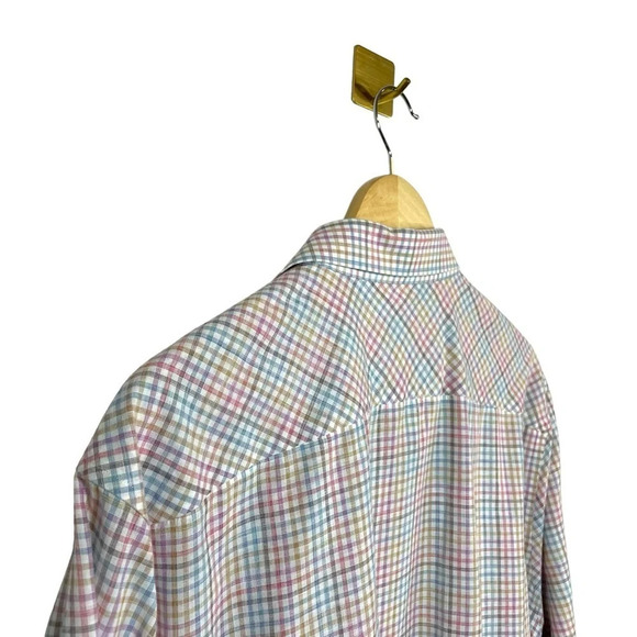 Zachary Prell Men’s Drozdov Multicolor Check Button Down Shirt Size XL - Picture 11 of 13